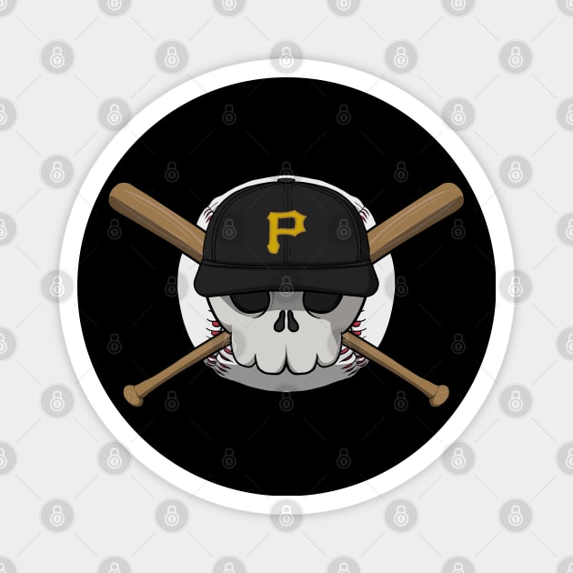 Pittsburgh Pirates Jolly Roger (no caption) Magnet by RampArt